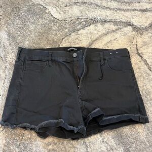 Express Women's Dark Gray Denim Jean Shorts